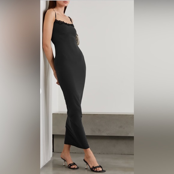 slim fit dress slacks Skims Long Slip Dress | Primrose | Pink | Fits Everybody Lace | Xs | X-Small